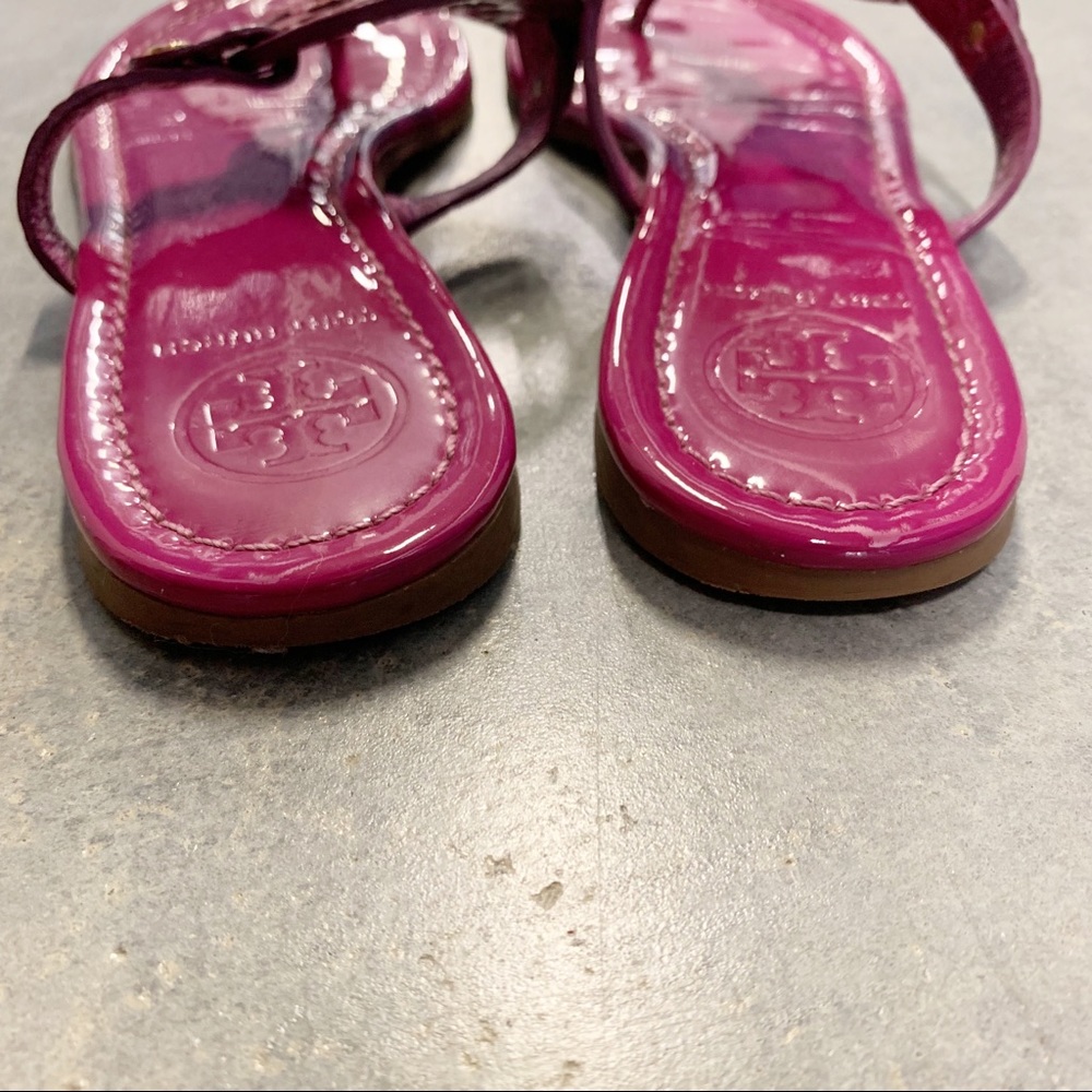 Tory Burch Patent Miller Sandal Petit Dorothy Croc - Picture 5 of 8